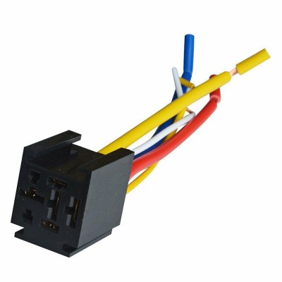 Relay Socket Harness Connector 12V/24V 80A 5-Pins 5 Wires 